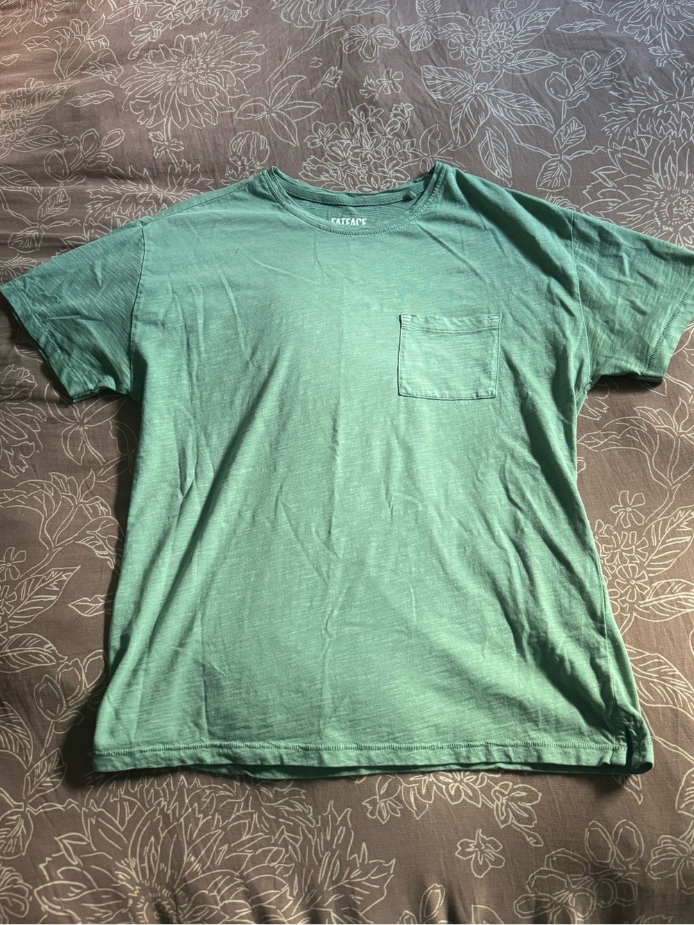 Fat Face Women’s Oversized Organic Cotton Short-Sleeve Pocket Tee Size 4
